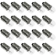 20PCS 12V 3W E10 Warm White Mini Screw Base Light Bulbs for Circuit Testing