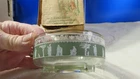 Jeannette 22Kt Gold Trim Wedgwood Green Hellenic Set 4 Nut Dishes New Old Stock