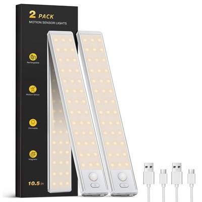 Under Cabinet Lighting  10.5'' Motion Sensor Light Indoor, Magnetic Wireless C...
