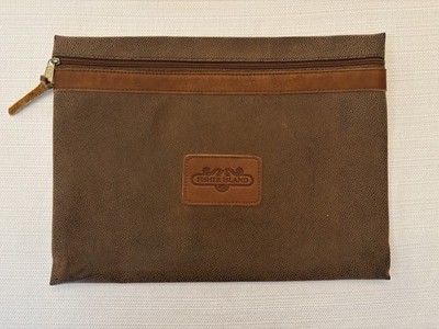 Cross Canvas Co. Fisher Island Genuine Leather Travel Bag Zipper Made in USA