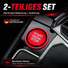 Startknopf Abdeckung Rot VW Golf 7 MK7 GTI R Passat B8 Arteon