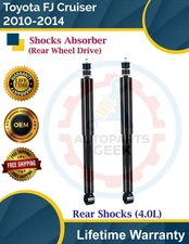 Premium OE Rear Shocks For 2010-2014 Toyota FJ Cruiser 2WD Lifetime Warranty