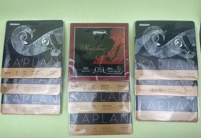 D'Addario Kaplan Series Double Bass Strings Lot Of 10 Misc