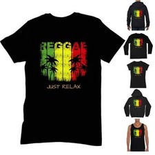 Reggae Just Relax T Shirt - Rasta Jamaica Bob Marley