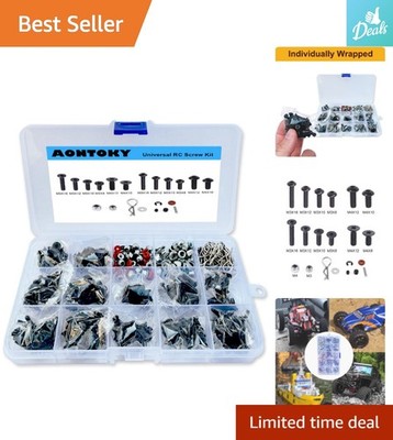 Comprehensive 500-Pc RC Repair Tool Kit: Hex Screws & Nuts for DIY Projects
