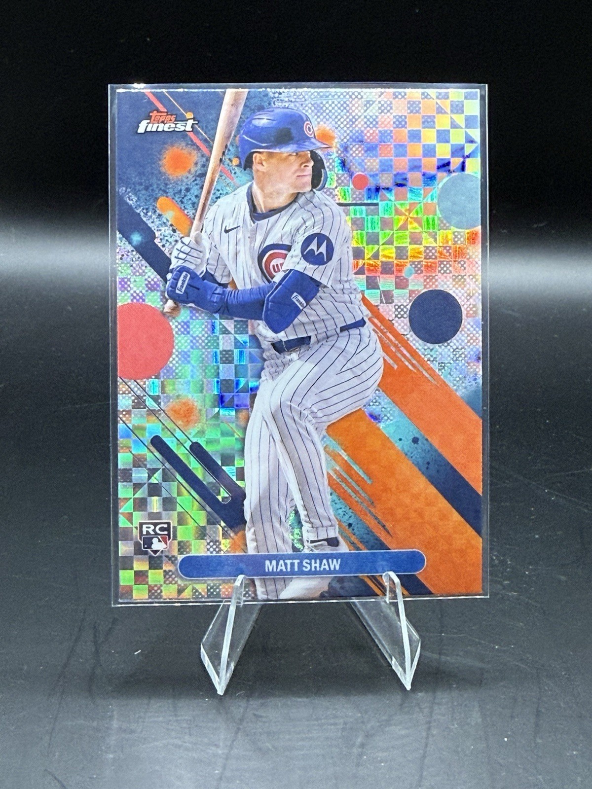 2025 Topps Finest Matt Shaw RC X-Fractor #85 Chicago Cubs