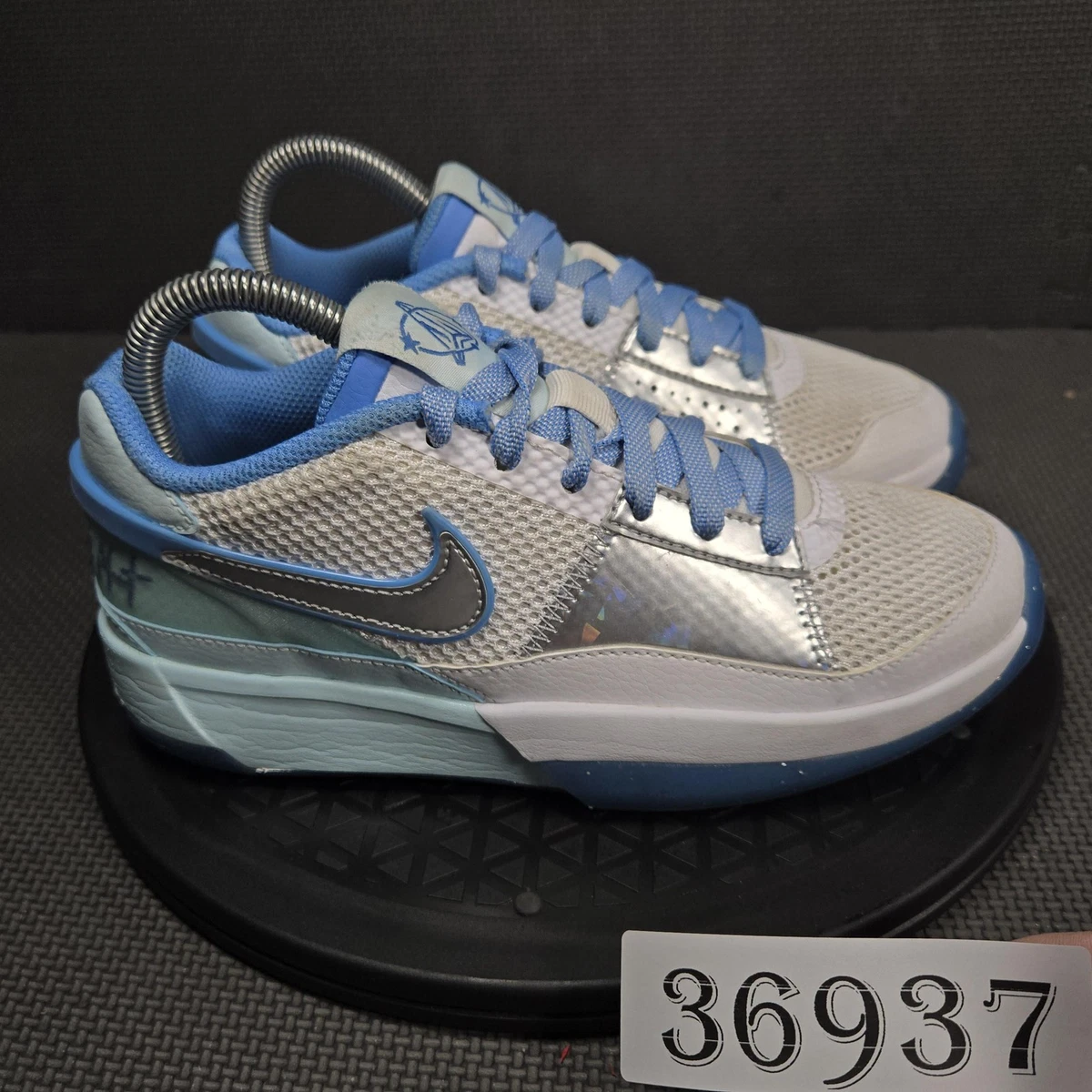 Nike Ja 1 Shoes Youth Size 5Y Blue Mesh Basketball Low Top