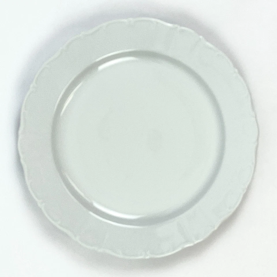Platos planos de porcelana blanca Seltmann Weiden Marienbad paquete de 6 de 10 2/3" Foto 2 de 4