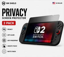 2X Privacy Anti-Spy Screen Protector Nintendo Switch 2 OLED Lite Hydrogel