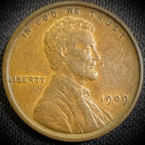 1909-P VDB Lincoln Wheat Cent Penny AU About Uncirculated First Year Of Type