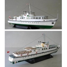 3D 1/100 Lilla Weneda Coast Ferry Paper Boat Model Kit Puzzle Spiel Spielzeug