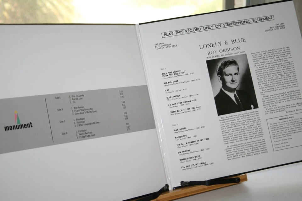 Roy Orbison-Lonely And Blue 45 RPM Ltd Edition (No 01098) 180G 2 LPs NM ORG 2014 - Image 4 of 4