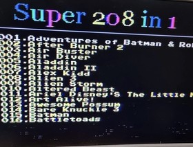 Mini Console classic 208 Build in Game.     (Classic Sega megadrive games)