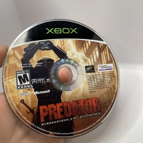 Predator: Concrete Jungle (Xbox) disc only tested and working (RESURFACED)