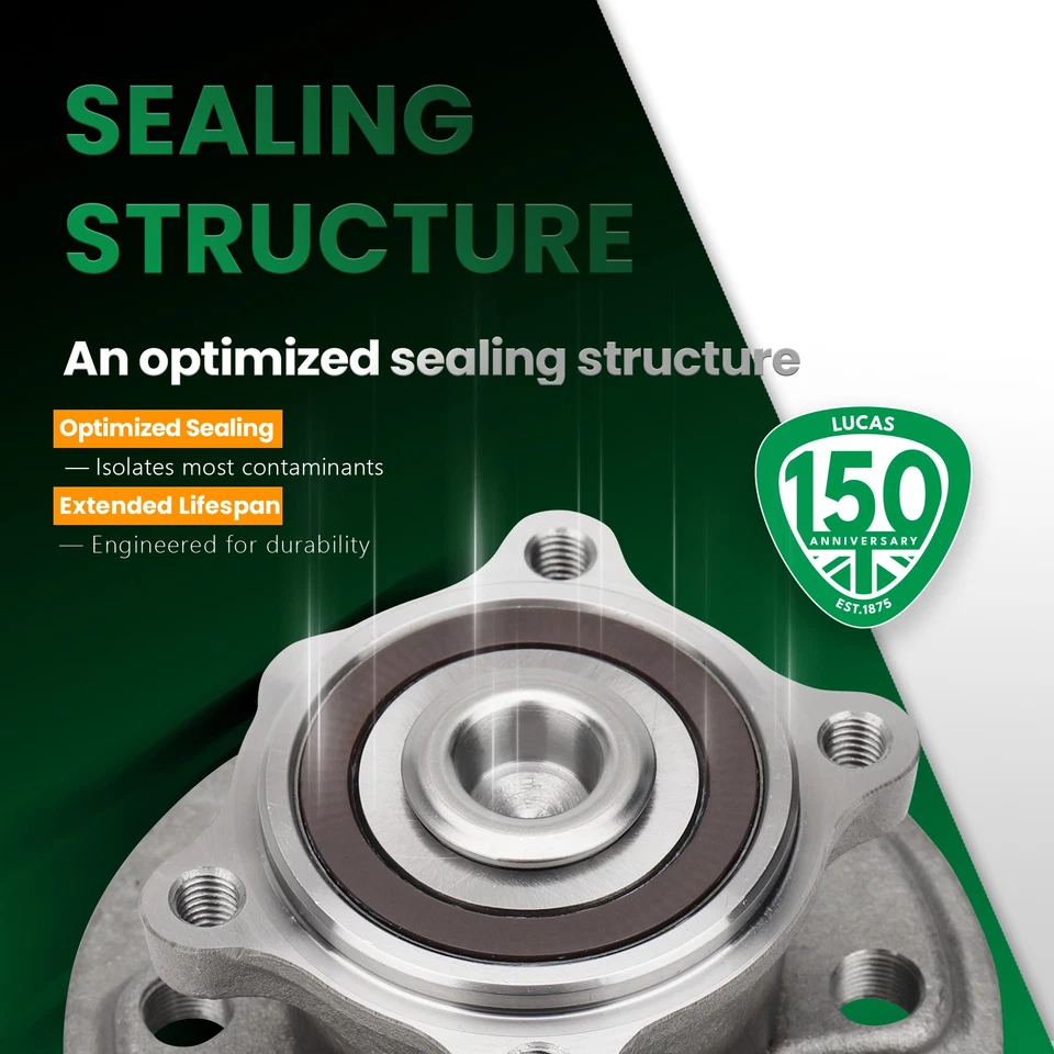 Par Lucas: 2 cojinetes de buje de rueda trasera izquierda derecha nuevos para Mini Cooper 2007-2015 Foto 3 de 4