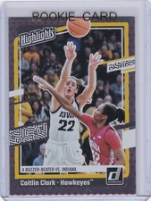 CAITLIN CLARK ROOKIE CARD 2024 Donruss WNBA Basketball RARE FOIL VARIATION $$ RC