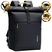 Rolltop Rucksack Wasserdicht Laptop Rucksack 17 Zoll Schwarz Herren Damen