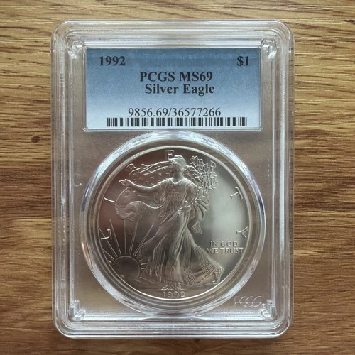 1992 American Silver Eagle, PCGS MS69
