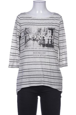 Charles Vögele Bluse Damen Oberteil Hemd Hemdbluse Gr. S Grau #41secop