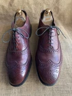 Allen Edmonds McAllister Burgundy Leather Wingtip Oxford Shoes UK 11 | US 12 EEE