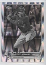 2022 Topps Chrome Sonic Black & White RayWave Refractor George Springer 05ds