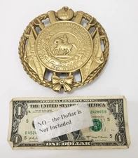 CSA Confederate States Of America 5" Brass Trivet 1952 Virginia Metalcrafters