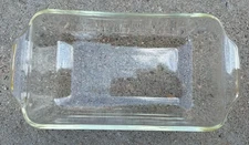 Vintage Anchor Hocking  441 Loaf Pan 1qt Glass with handles No Chips See Pics