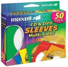 CD  DVD Paper Storage Envelope Sleeves W/ Clear Plastic Windows