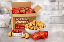 Lucky 88pcs Fortune Cookies Snacks Chinese New Year Treats Restaurant Catering
