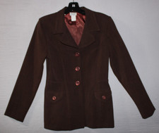 Vintage Brenda Blazer Jacket Women Size S Red Burgundy Made in USA