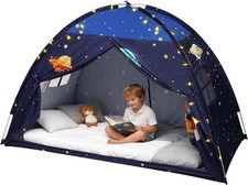 Twin Bed Tent Canopy Space Indoor Blackout Privacy Toddler Bed Tent for Kids