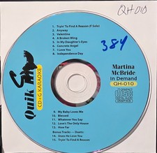 010 MARTINA MCBRIDE QUIK HITZ KARAOKE CDG LOT MAIL