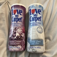 Love My Carpet Deodorizer Lavender Dreams And fresh Linen Get Both New Unopened
