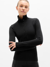 Athleta Flurry Seamless Henley Sale Free Ship