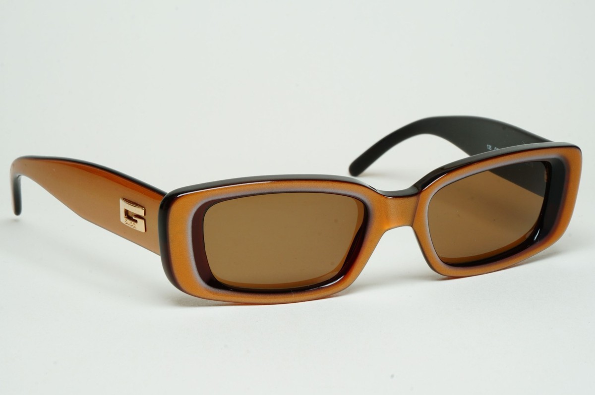 Gucci Sunglasses 1996 Vintage Brown Square Unisex Retro GG 2409/N