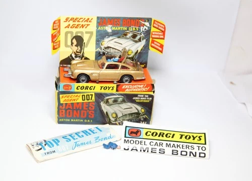 Corgi 261 James Bond Aston Martin DB5 In Original Box - Excellent Vintage 1960s