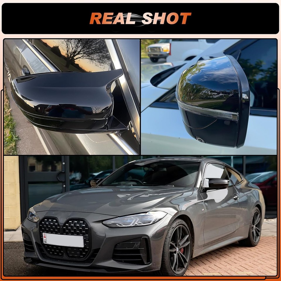 Garniture De Rétroviseur Lhd Pour G80 M3 Style Gloss Black Mirror Caps Cover Remplacement Pour 3 - Foto 8