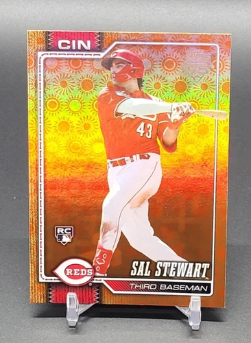 2026 Topps Series 2 SAL STEWART Rookie HOLIDAY FOIL Reds RC #372