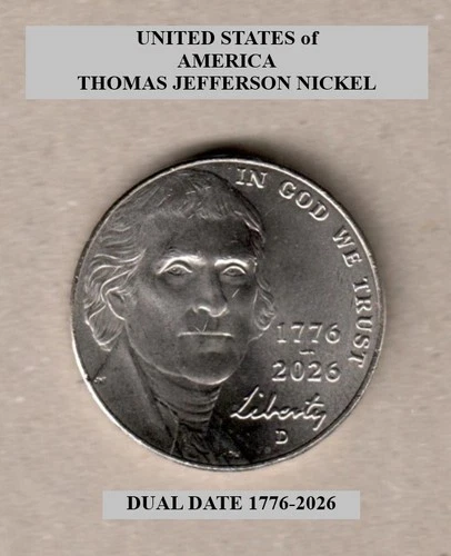 Photo of a 2026-D Jefferson Nickel from an eBay listing that sold on Jul 17, 2026