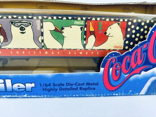 ERTL Coca-Cola 1:64 Tractor Trailer Truck Christmas Polar Bear Die Cast 1996 - Picture 9 of 11