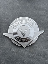 Vintage Kawasaki V Drifter Motorcycle Tank Badge Emblem Logo VN Replacement Part