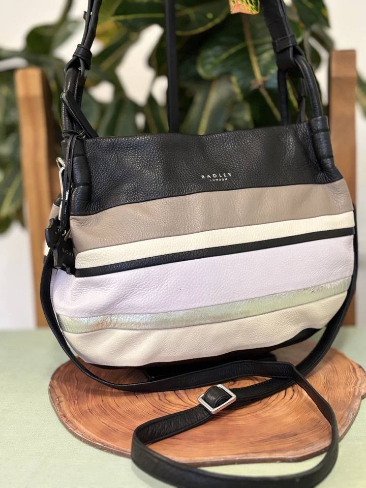 Radley London /multicoloured leather  handbag crossbody Bag medium multiway vgc - image 3 of 4