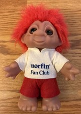Troll Doll 7" Norfin Fan Club Dam Made in Denmark 1980 Red Hair