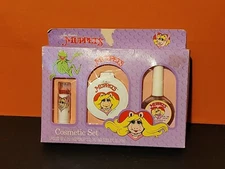 Rare Vintage 1988 Jim Henson Miss Piggy Muppets Cosmetic Set ~ New Old Stock NIB