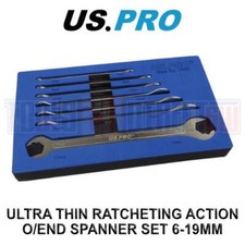 US PRO Tools 7pc Ultra Thin Ratcheting Action...