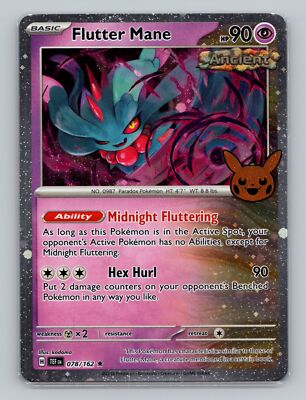 Flutter Mane 078/162 (Trick or Trade Stamped) Cosmos Holo TEF