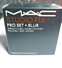 M.A.C Studio Fix Pro Set + Blur Weightless Loose Powder - Deep Dark 0.22 oz NIB