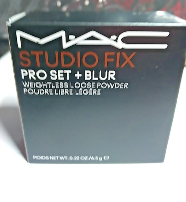 M.A.C Studio Fix Pro Set + Blur Weightless Loose Powder - Deep Dark 0.22 oz NIB
