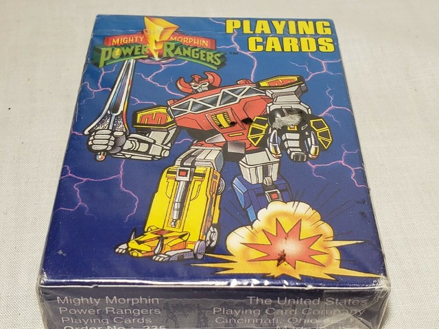 Mighty Morphin POWER RANGERS Playing Cards SEALED 1994 Vintage RARE 