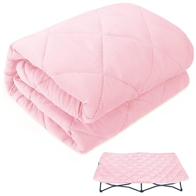 Quilted Sheet for Regalo My Cot Portable Toddler Bed/Joovy Travel Cot 48''x24.5''